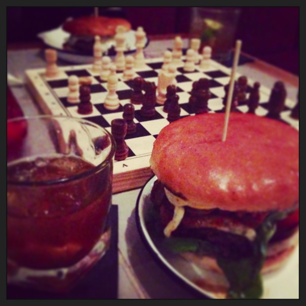 Arts Club: Burger, Old Fashioned, Chess - wonderful