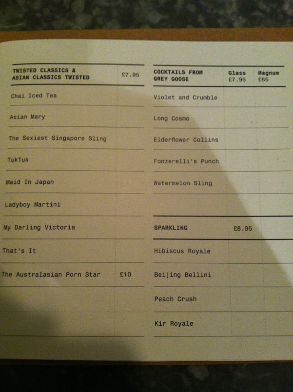 Australasia Spinningfields Manchester Bar Review