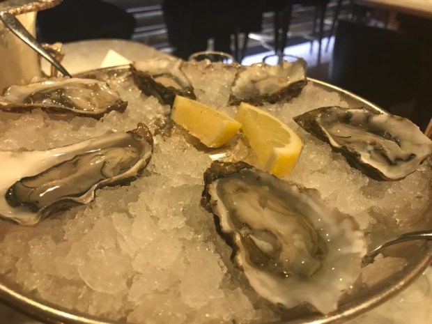 Randall & Aubin Manchester Restaurant Review Seafood Oysters French Champagne Bar